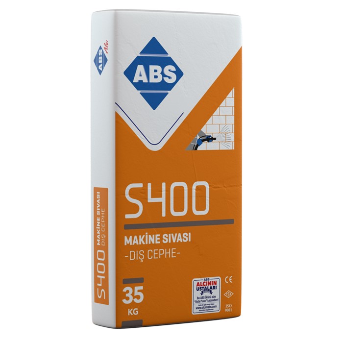 ABS S400 Çimento Esaslı Makine Sıvası (Dış Cephe)