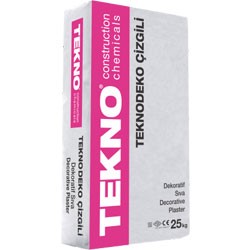 Teknodeko Çizgili Çizgi Dokulu Mineral Dekoratif Sıva